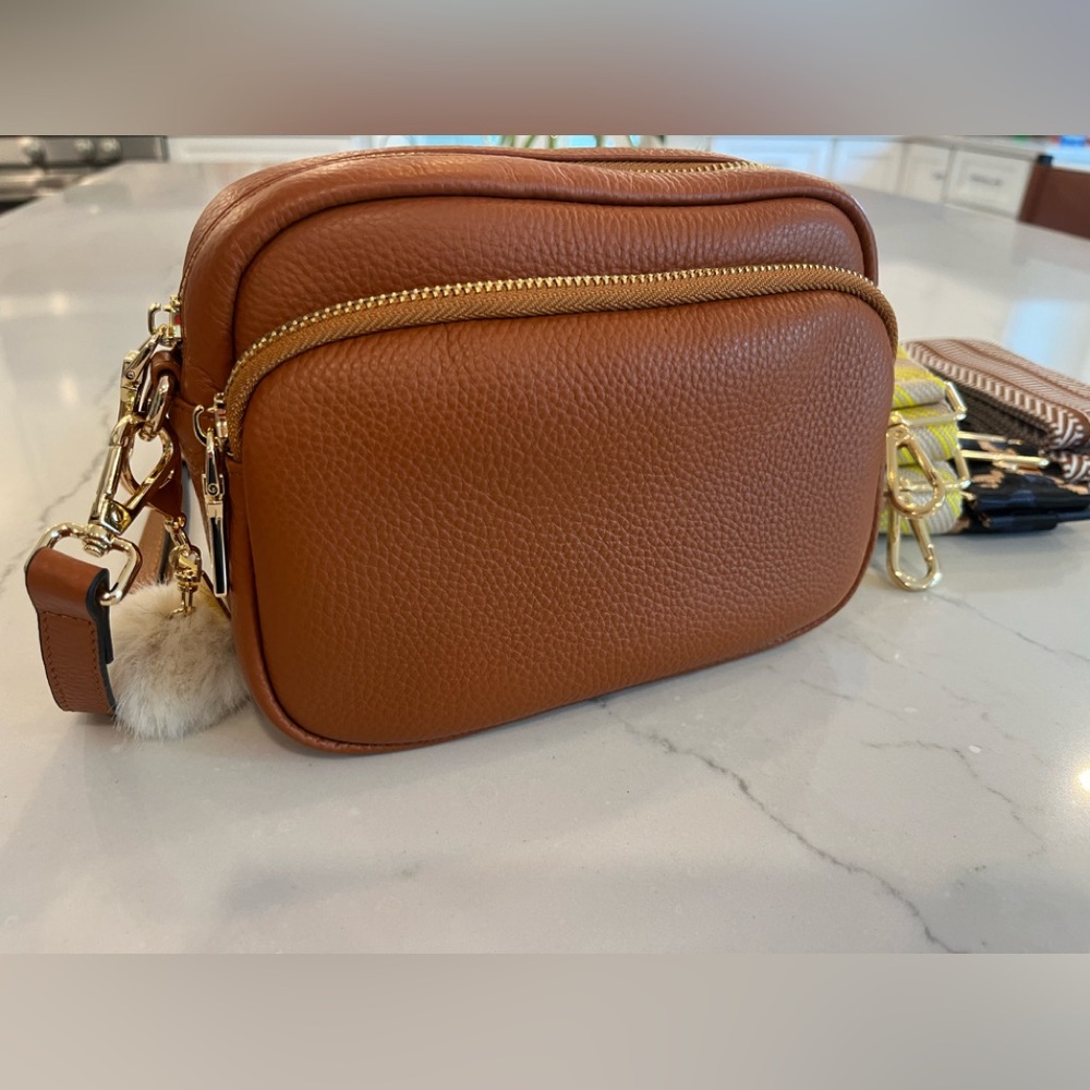 Pom Pom London MAYFAIR BAG TAN & ACCESSORIES